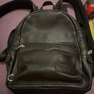 Rebecca Minkoff Backpack Black Pebbled Leather